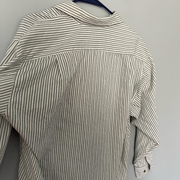 Esprit vintage oversized seersucker button down collared shirt S - Picture 7 of 10